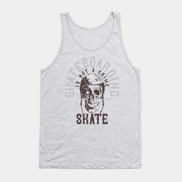 Skateboarding Set 8 Tank Top by Hudkins